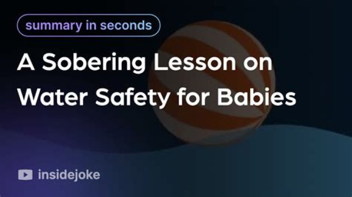 A Sobering Reminder Of Water Safety