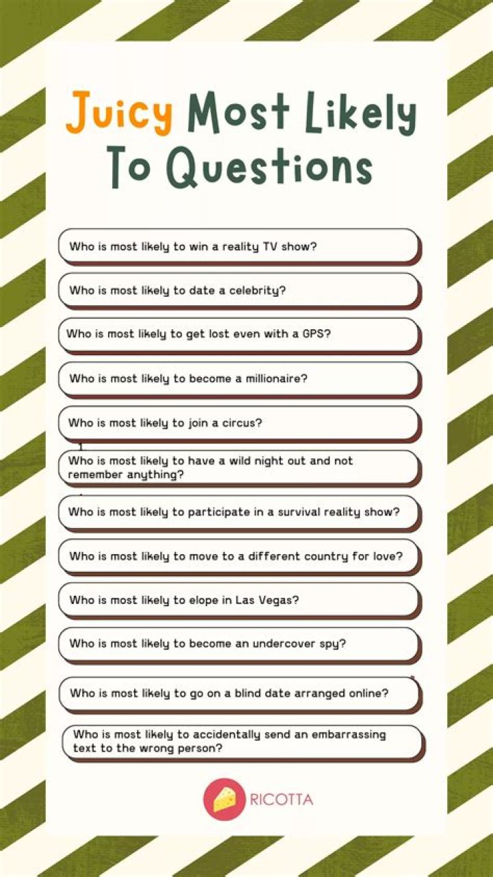 Explore Dirty Most Likely Questions And Discover Unseen Truths