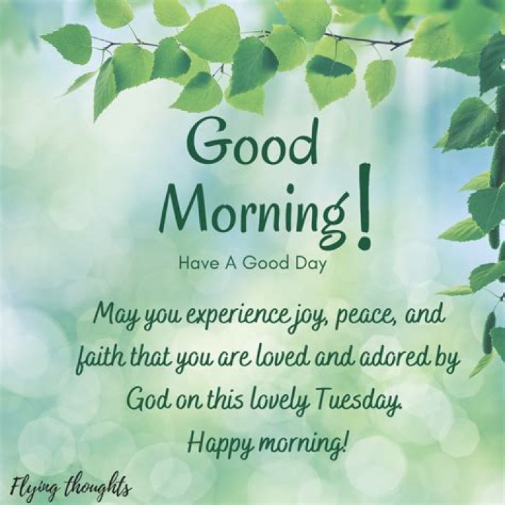 Inspirational Good Morning Tuesday Blessings
